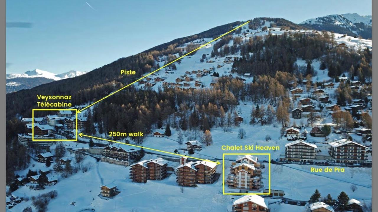 Apartmán Ski Heaven 7 Veysonnaz Exteriér fotografie